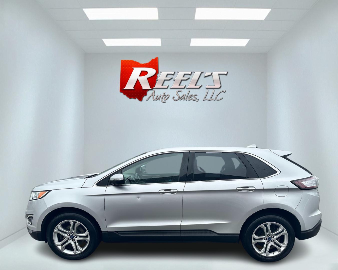 2017 Silver /Black Ford Edge Titanium (2FMPK4K92HB) with an 2.0L I4 DOHC 16V Turbo engine, 6-Speed Automatic transmission, located at 547 E. Main St., Orwell, OH, 44076, (440) 437-5893, 41.535435, -80.847855 - This 2017 Ford Edge Titanium AWD is a well-equipped midsize SUV. It comes with a powerful yet efficient 2.0L EcoBoost engine paired with a smooth 6-speed automatic transmission. Notable features include LED daytime running lights, dusk-sensing headlights, leather interior, auto-dimming rearview mirr - Photo#7